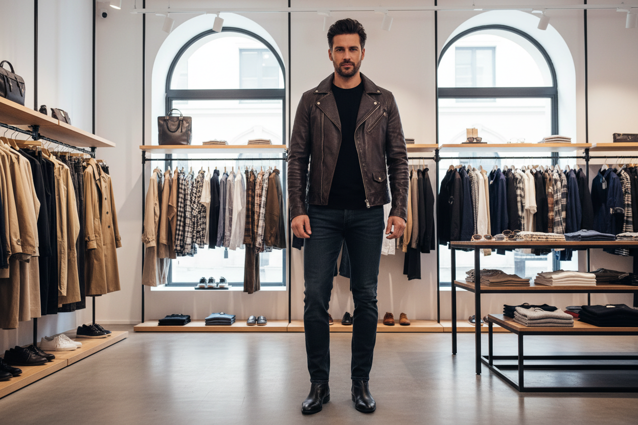 30 to 35 boy wearing jacket